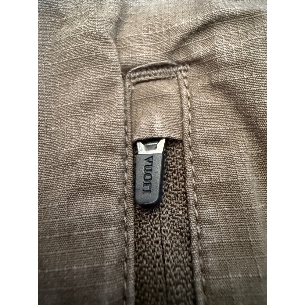 Vuori Mens Ripstop Climber Pants Dark Khaki Organic Cotton Stretch Size M V412 - Picture 4 of 7